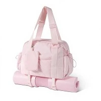กระเป๋า Duffel โยคะทรงบุนวมมีซิปสำหรับผู้หญิง
